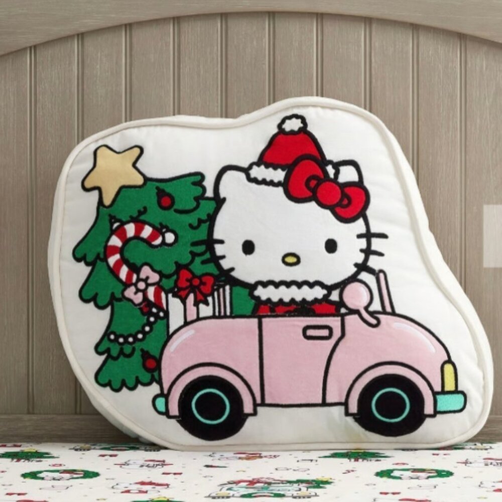 Hello Kitty Christmas Shopping Pillow